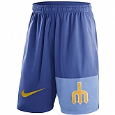 Men's Seattle Mariners Nike Royal Cooperstown Collection Dry Fly Shorts FengYun,baseball caps,new era cap wholesale,wholesale hats